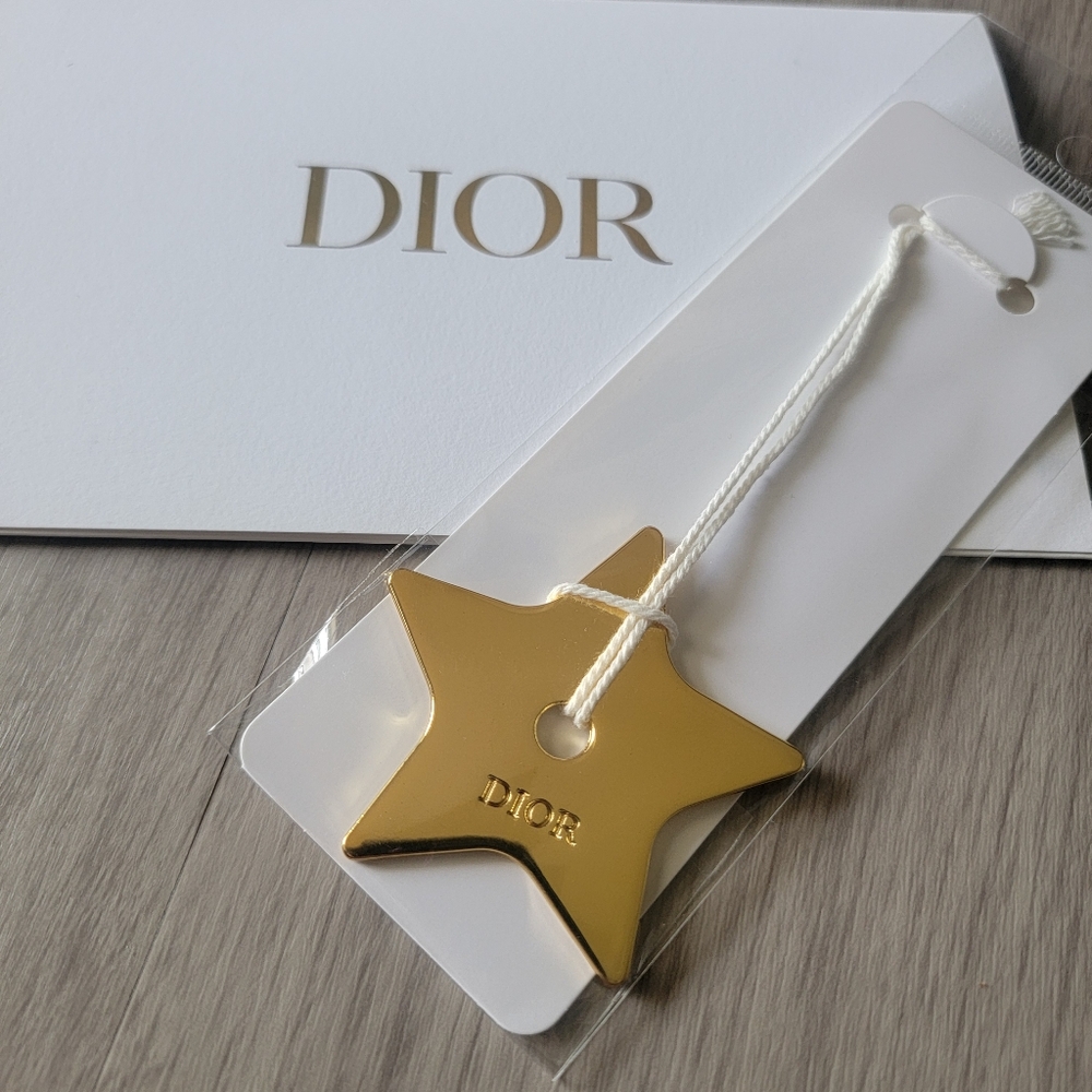 Authentic Dior Gold Star Limited Edition Holiday Charm